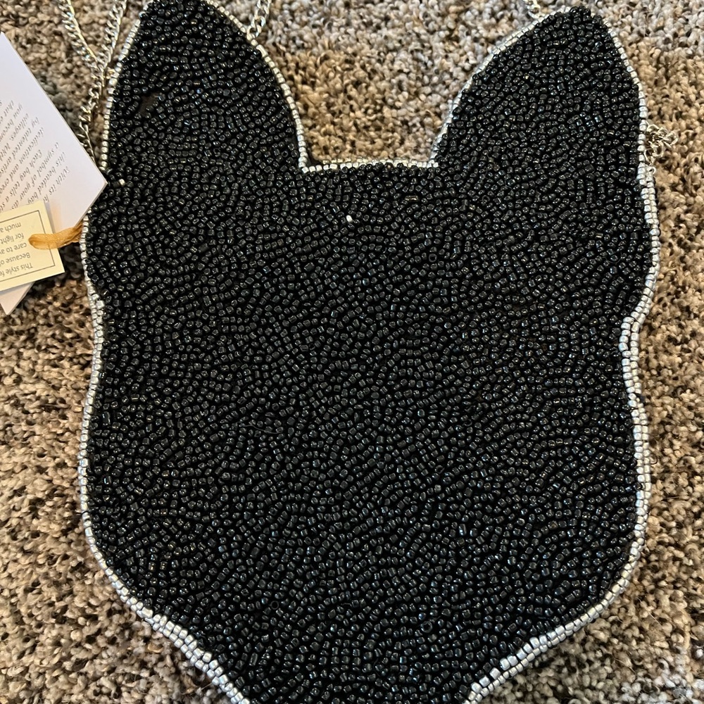 French Bulldog beaded purse. #2 - Picture 3 of 7